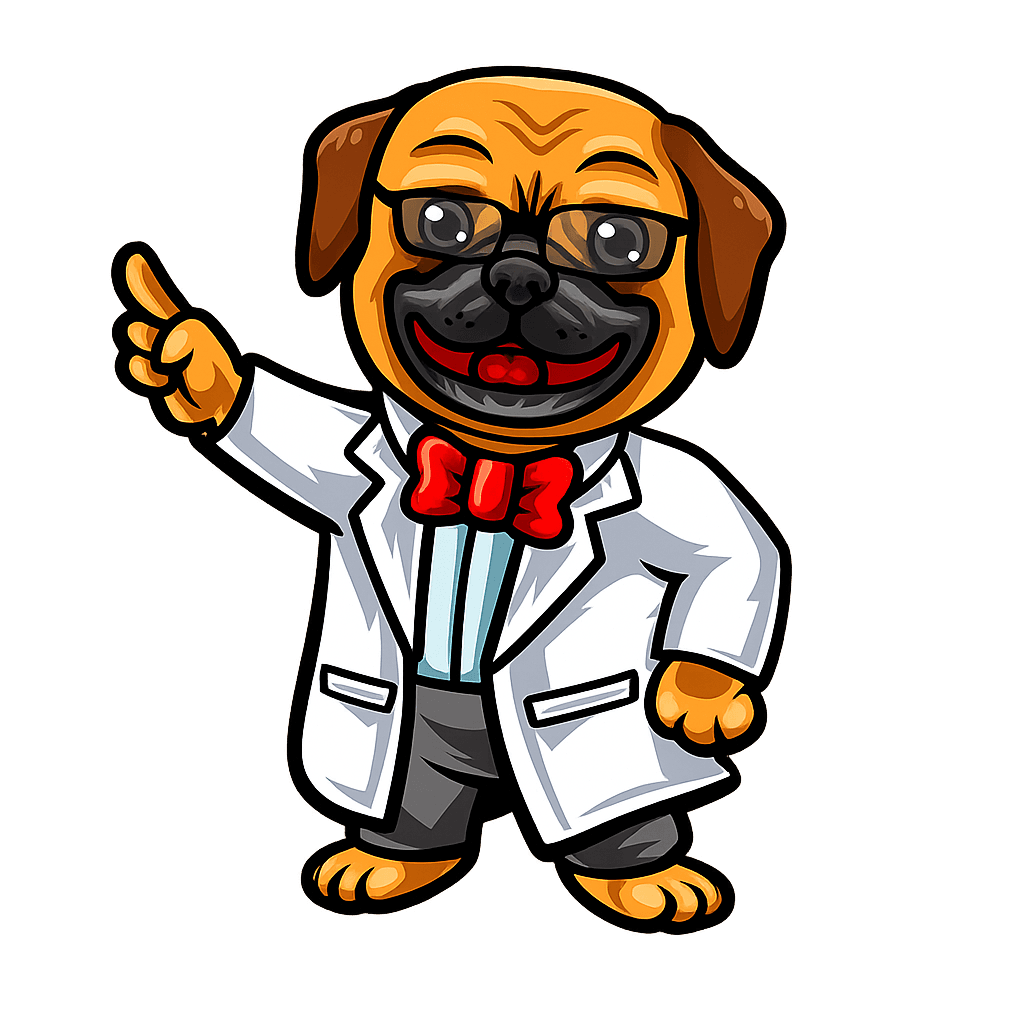 Newton pointing emphatically